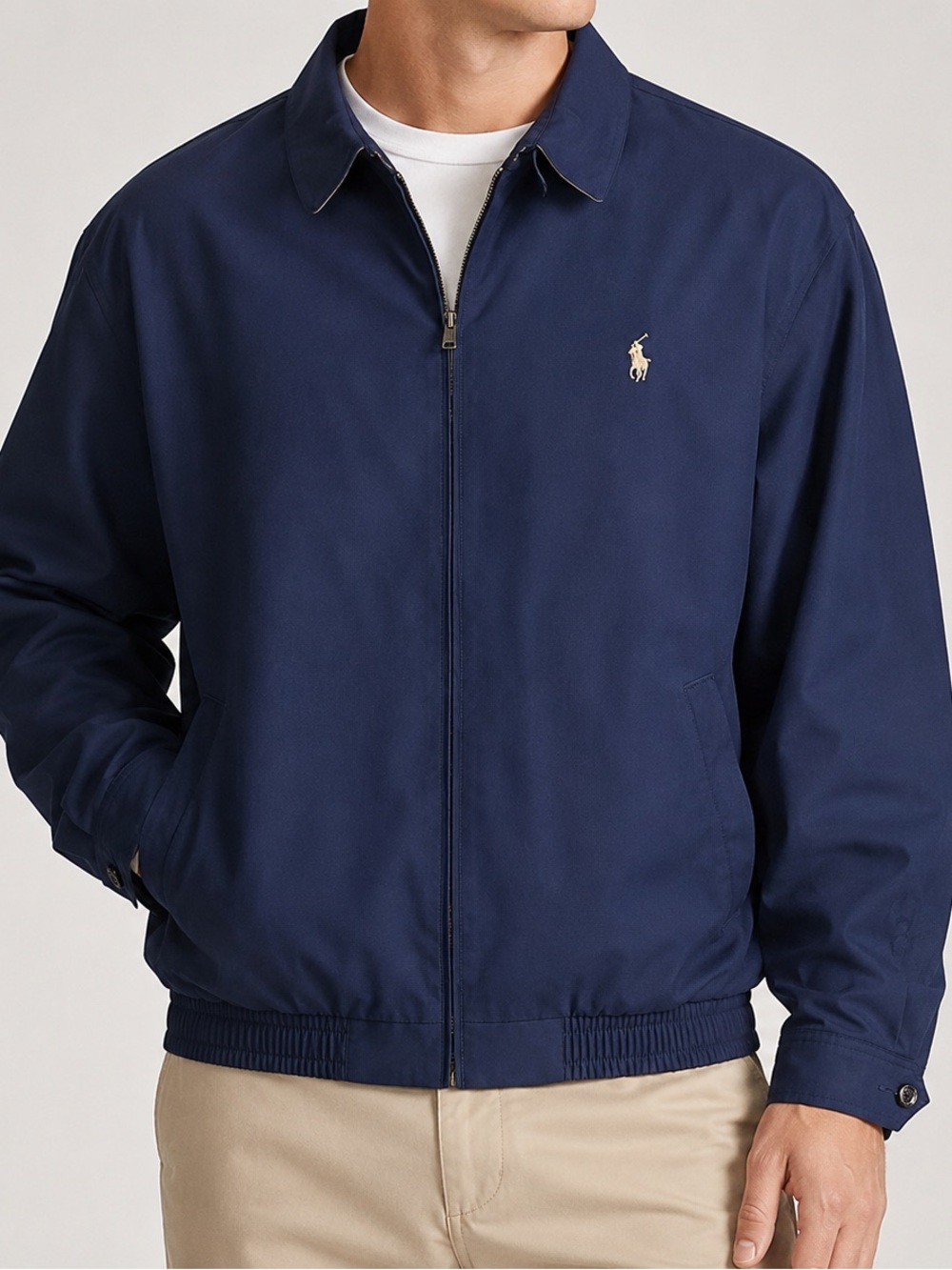 Polo Ralph Lauren Bi Swing Jacket XXL Navy Harrington Windbreaker Golf